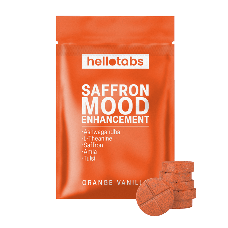 Saffron Mood Enhancement Tablets - hellotabs