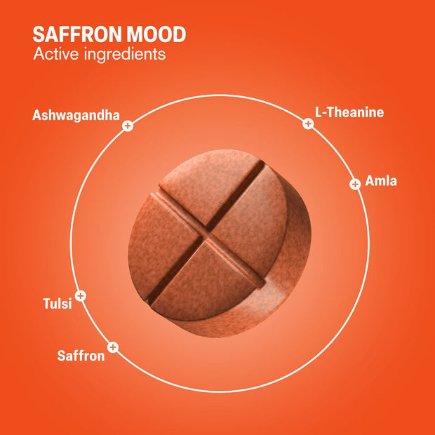 Saffron Mood Enhancement Tablets - hellotabs