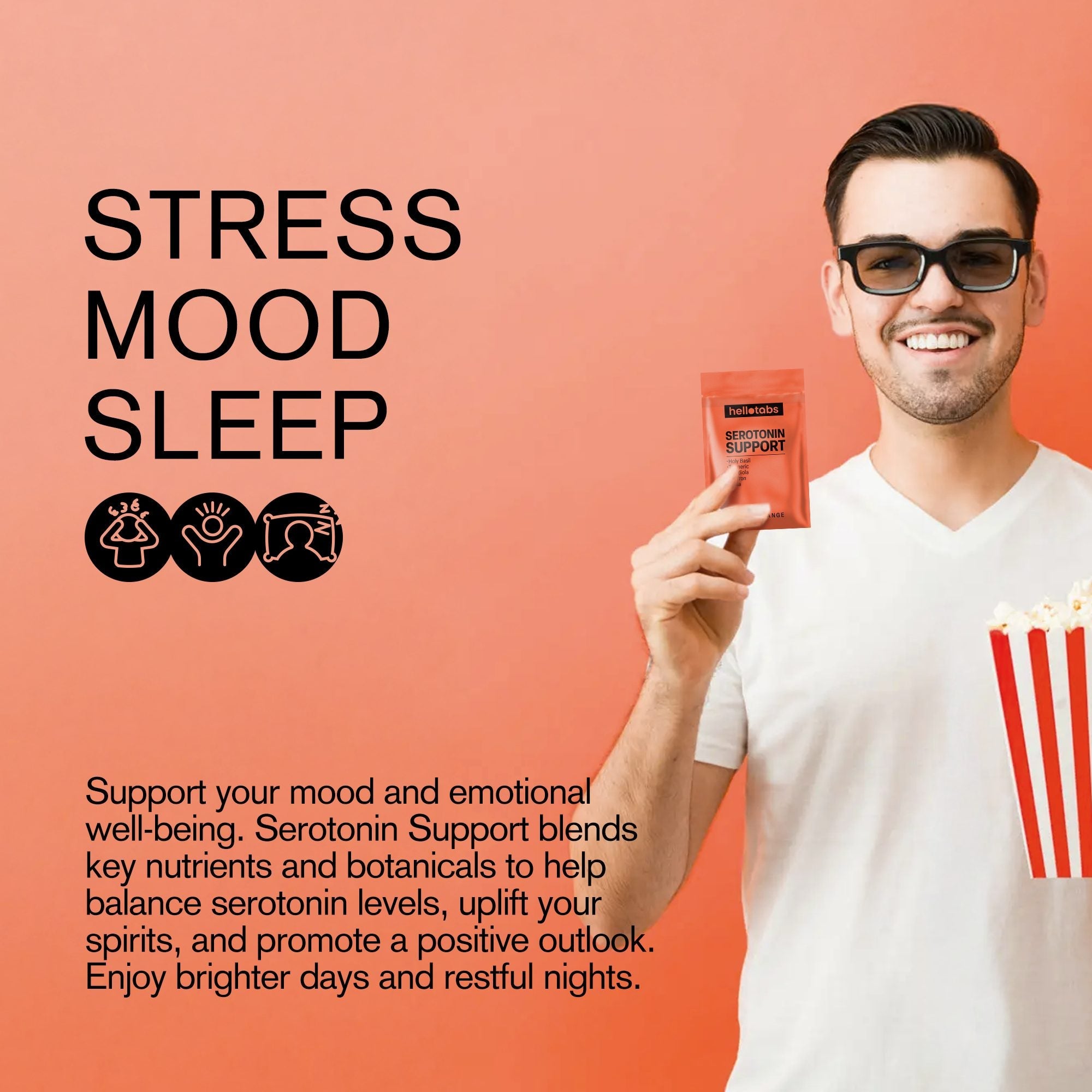 Serotonin Support Tablets - hellotabs