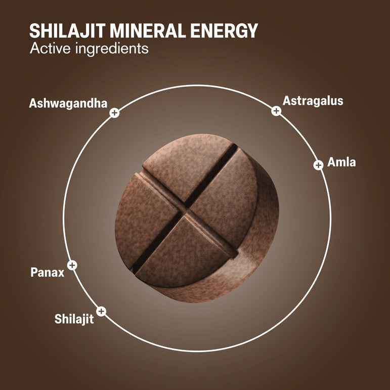Shilajit Energy + Mineral Tonic Tablets - hellotabs