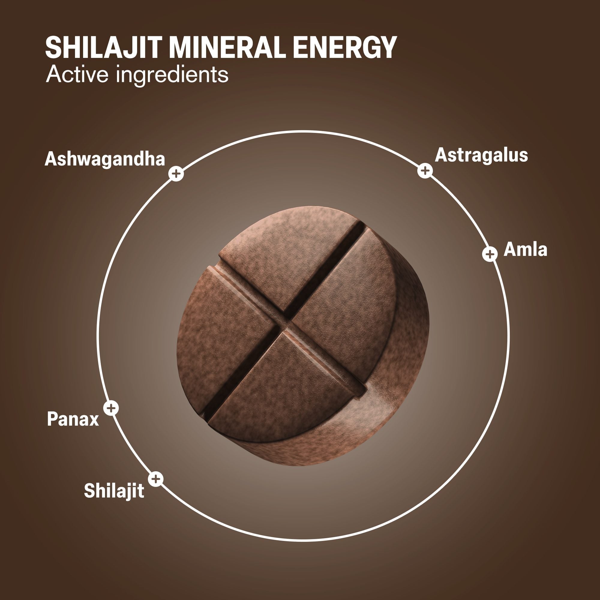 Shilajit Energy + Mineral Tonic Tablets - hellotabs