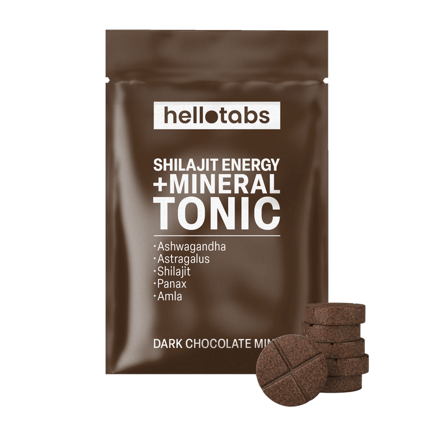 Shilajit Energy + Mineral Tonic Tablets - hellotabs