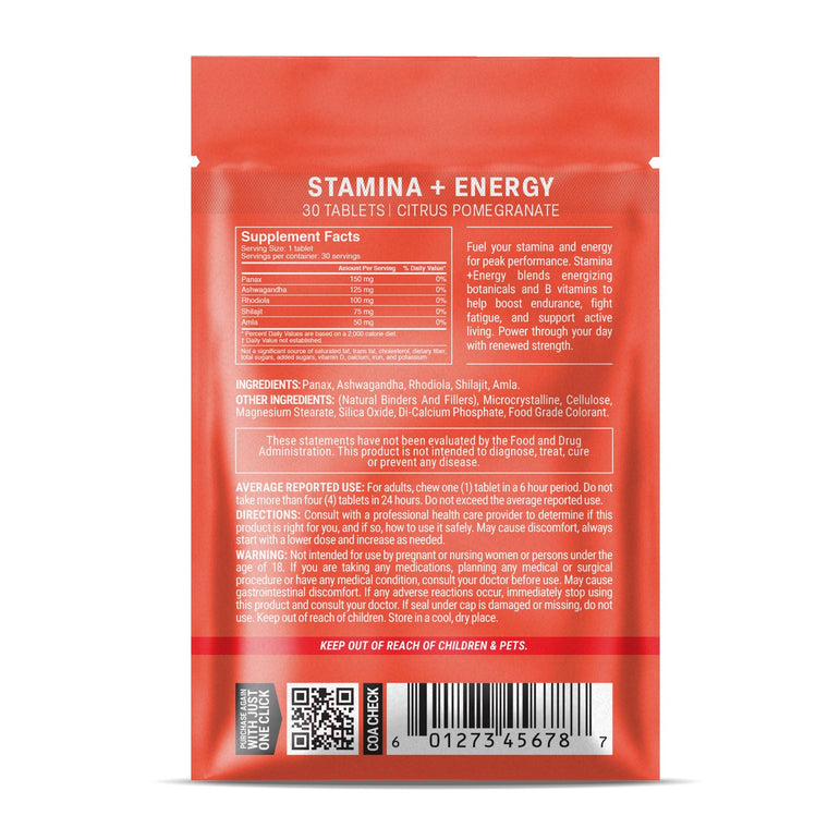 Stamina + Energy Tablets - hellotabs