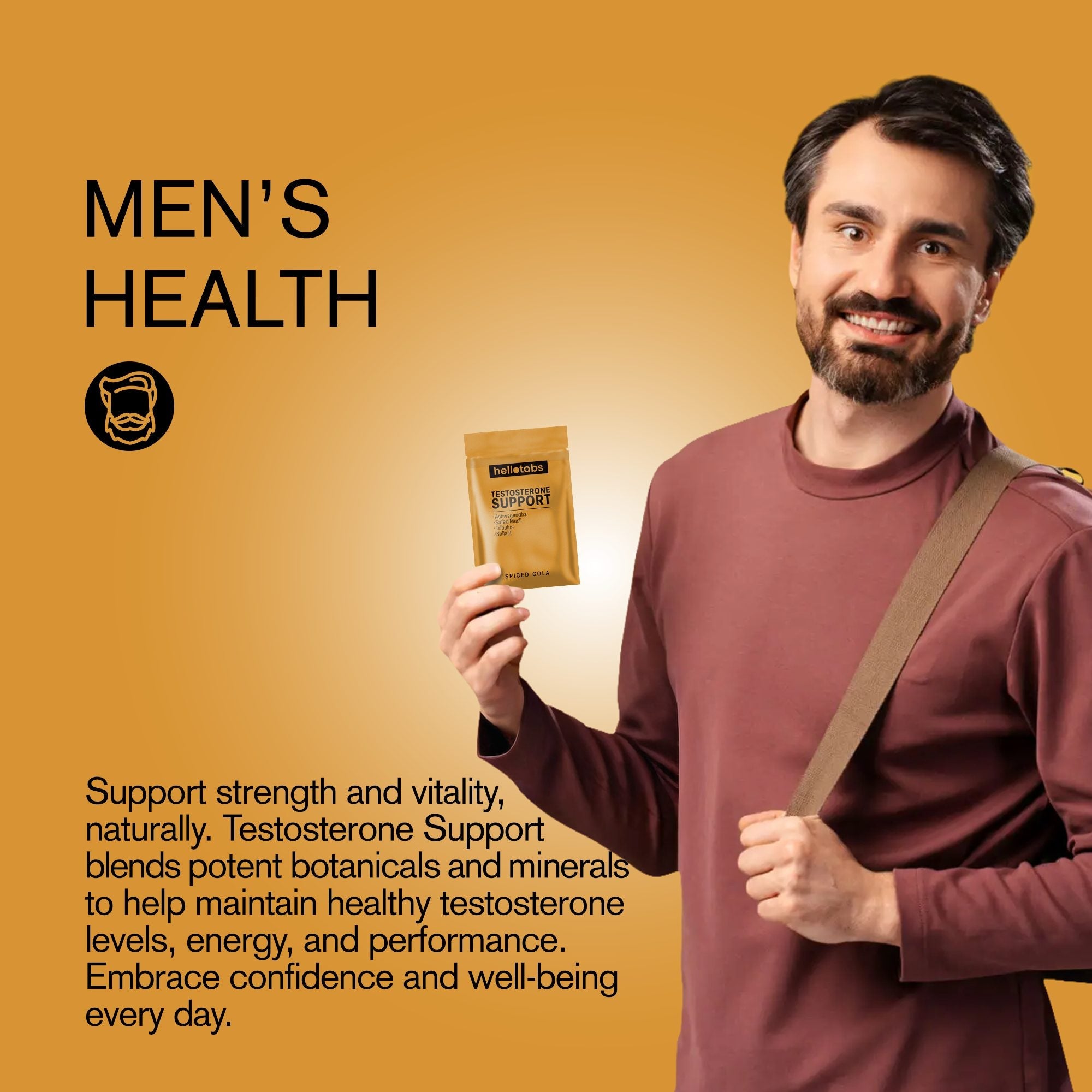 Testosterone Support Tablets - hellotabs