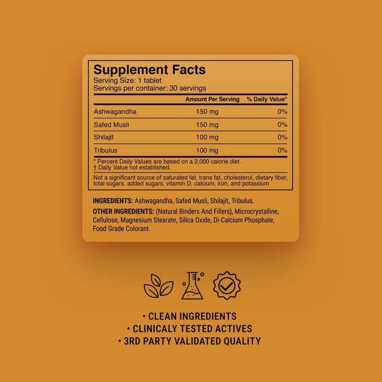 Testosterone Support Tablets - hellotabs