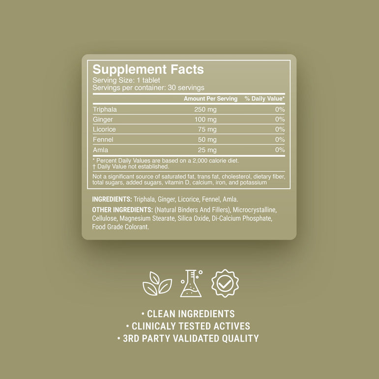 Triphala Digestive Tablets - hellotabs
