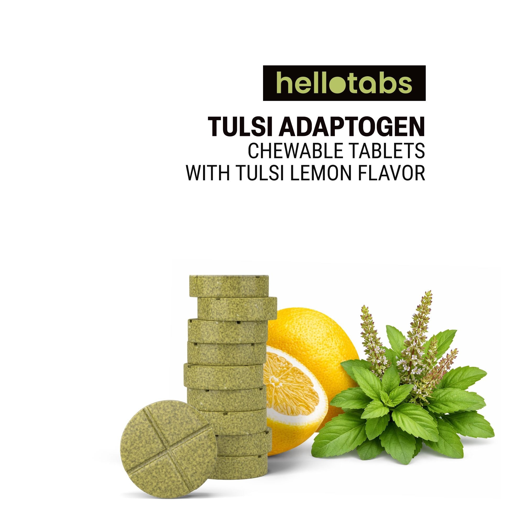 Tulsi Immune Adaptogen Tablets - hellotabs