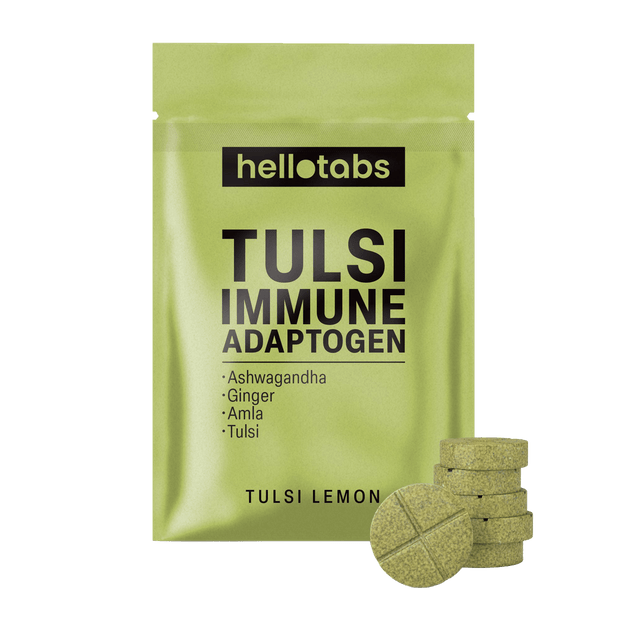 Tulsi Immune Adaptogen Tablets - hellotabs