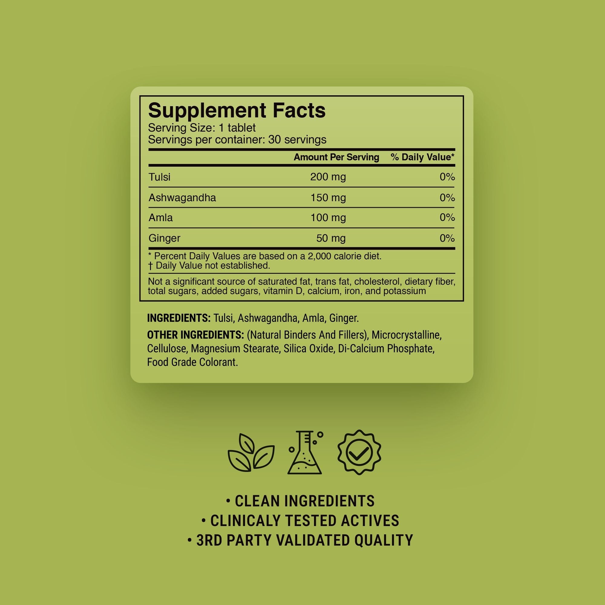 Tulsi Immune Adaptogen Tablets - hellotabs